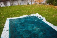 Overdyed Rug with RIT fabric dye DIY-19
