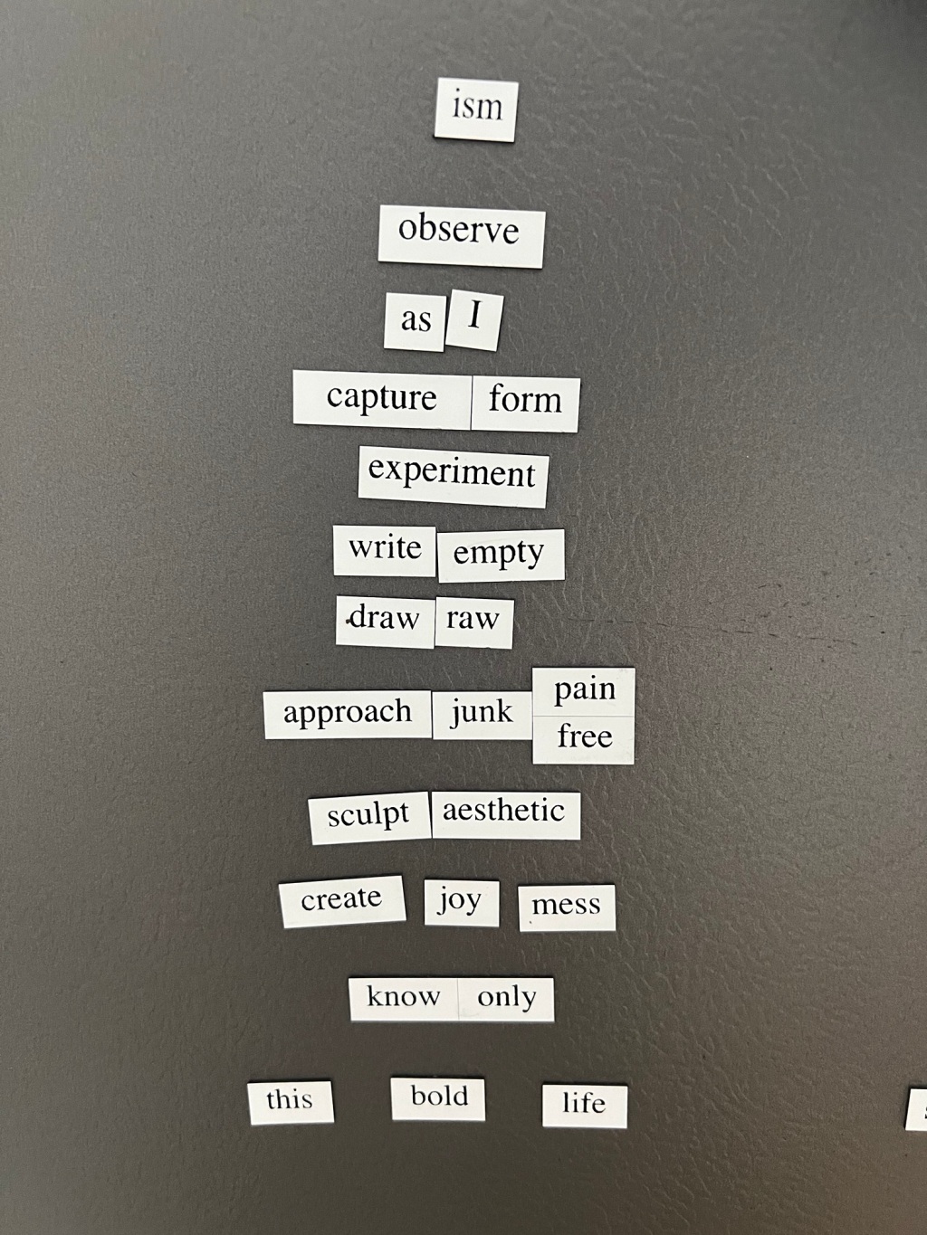 Magnetic Word Poetry & Marriage Struggles